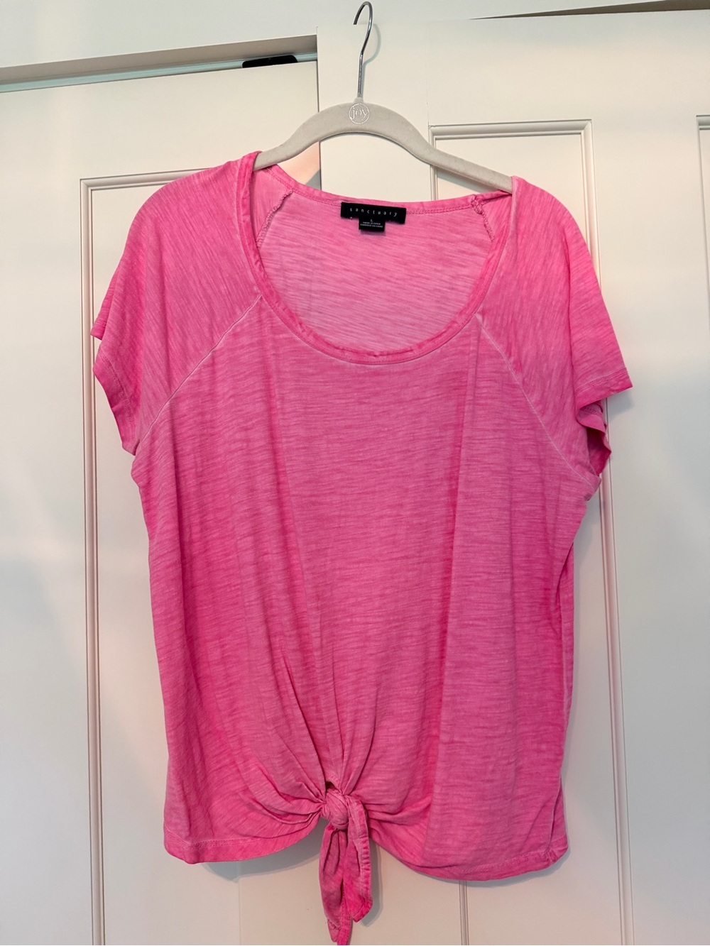 Sanctuary Pink Tee with front tie